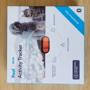 Poof Bean Dog Cat Pet Activity Tracker NWT